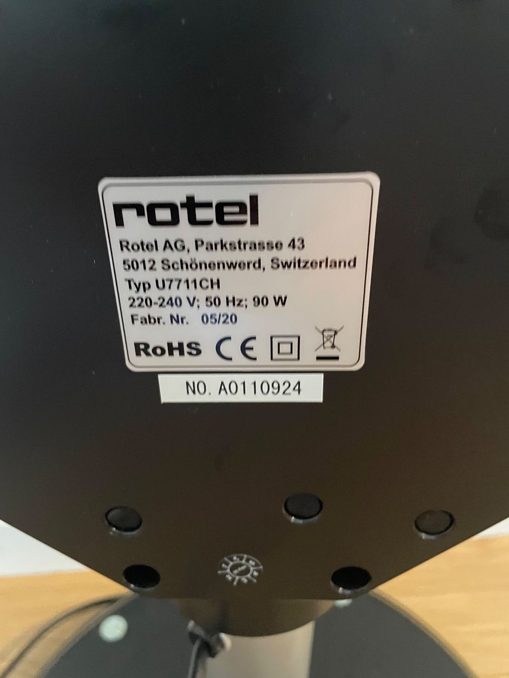 Rotel Ventilatori: Rotel Turmventilator 112 cm – Usato da Eschenbach LU venduto da Agialbi11 3