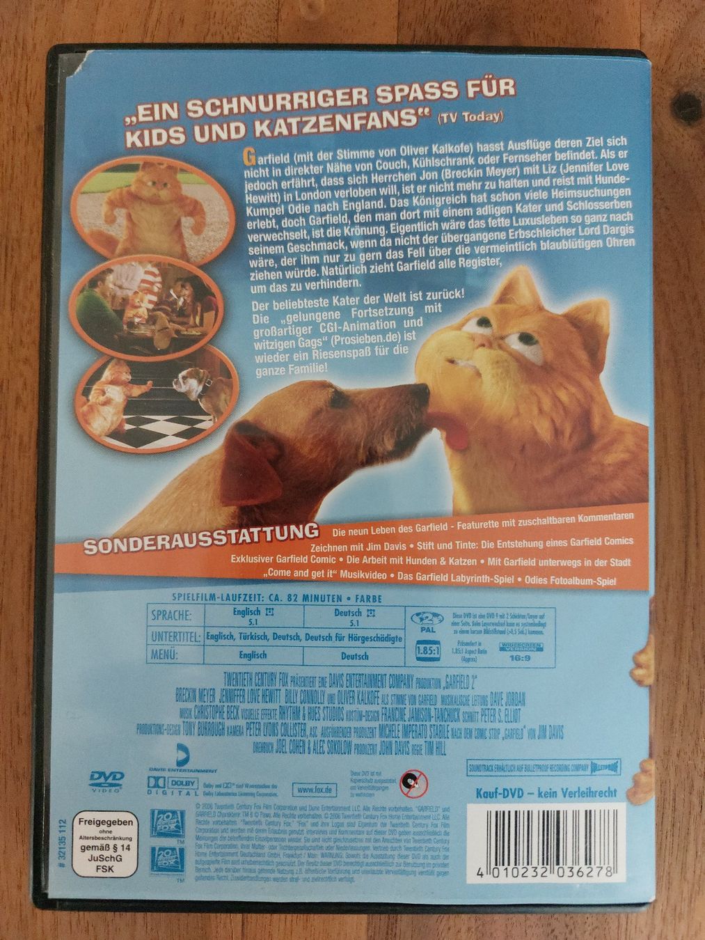 Tutti i DVDs: DVD - Garfield 2 – Usato da Rheinfelden venduto da FilmAuktion 1