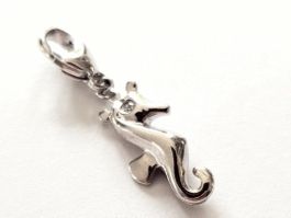 Charm "Seepferdchen" Silber 925 (rhodiniert) - Neu