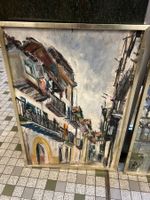 Paire d’huiles sur panneaux