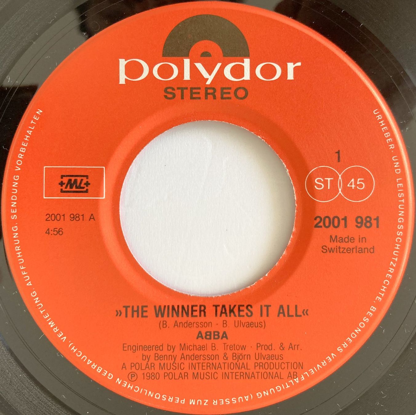 Dischi in vinile: ABBA - THE WINNER TAKES IT ALL – Usato da Bottens venduto da hotter-than-hell 2