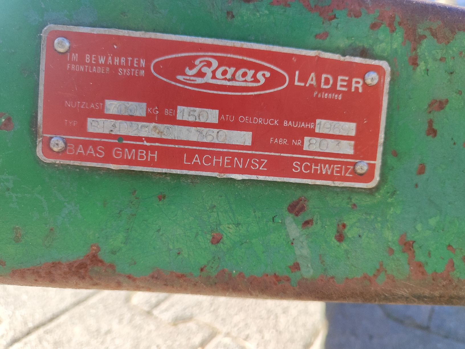 Accessori per altri veicoli: Baas Frontladerschwinge – Usato da schongau venduto da schrauber17 4