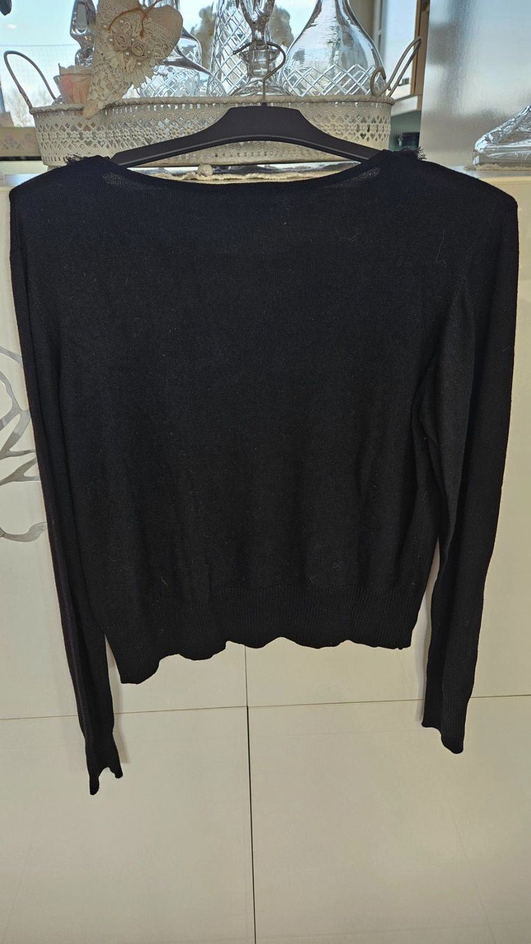 Maglioni & Felpe: Schwarzer Damenpullover mit Rosen Gr. XL Scooter – Usato da Gossau ZH venduto da fashiontwo 1