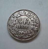 1/2 Franken Silber 1936