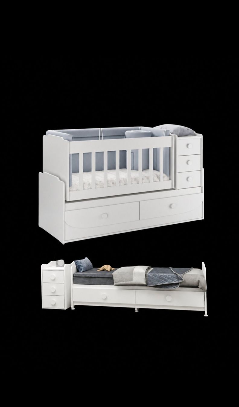 Lits: Babybett mit schubladen – D'occasion à Baar par Janoli88 2