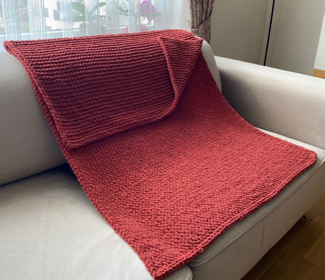 Coperte: Handgestrickte Kuscheldecke – Nuovo (secondo la descrizione) da Effretikon venduto da Lunaaa_ 2