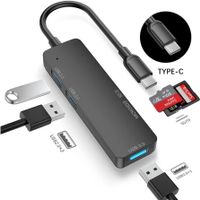 Typ C Hub 5 IN 1 Multi Splitter Adapter Mit TF SD Reader Slo
