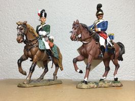 2 Zinnfiguren beritten Del Prado Collection 1:35