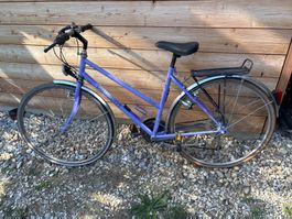 Vélo de ville Peugeot violet d'occasion bon état