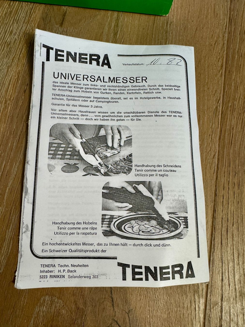Coltelli da cucina: 80er Jahre Messer Universalmesser - TENERA – Usato da Rothrist venduto da Luckywinner 6