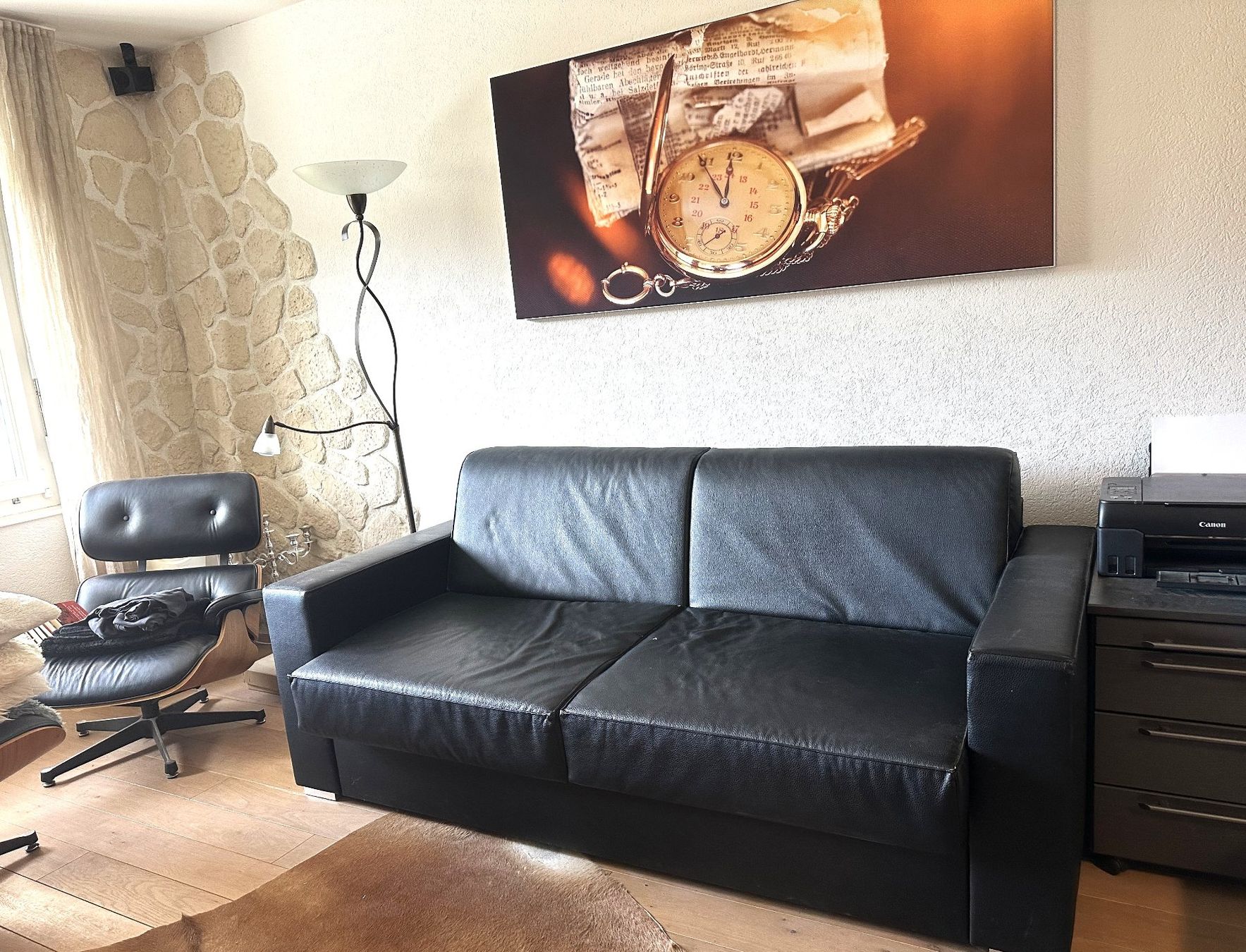 Sofas: Bettsofa schwarz – D'occasion à aarburg par Bopp92