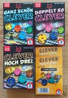 3 Clever-Spiele & 2 Ersatzblöcke