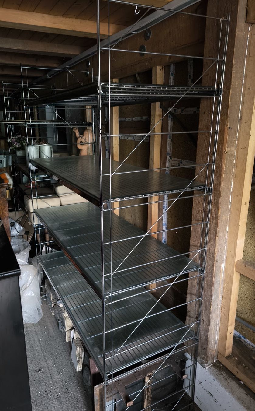 Scaffali: Regal System zerlegbar, Chromstahl mit Glastablare – Usato da Rorschacherberg venduto da snOOpydOg11 5