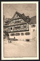 Zürich, Fachwerkhaus an der Klosbachstr