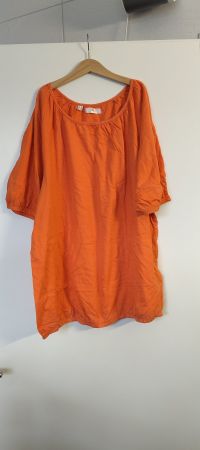 Damen Tunika Shirt Bluse Orange Gr. 48/50 bpc