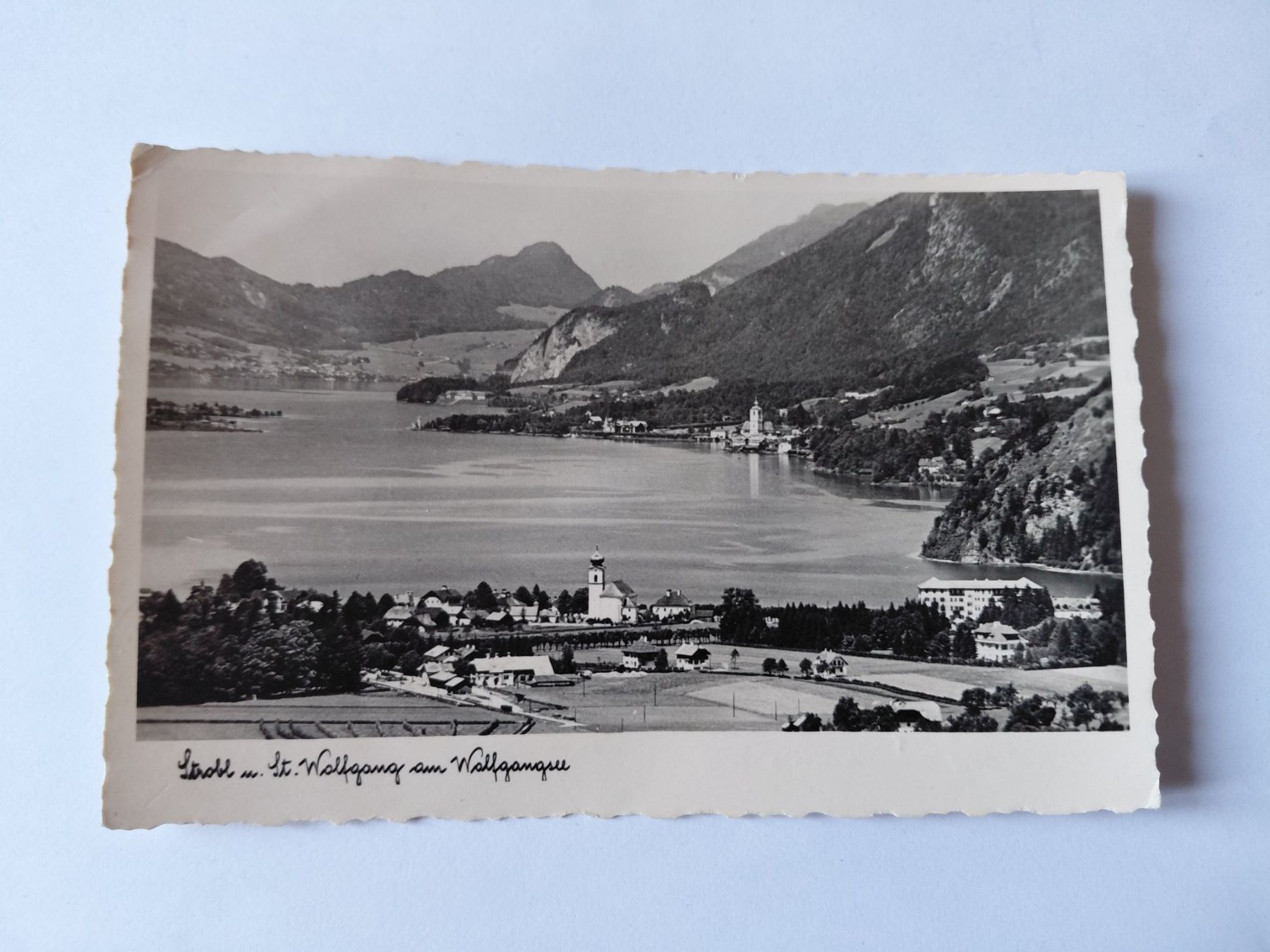 Cartoline postali: Alte Ansichtskarte St. Wolfgang am Wolfgangsee – Usato da Wattwil venduto da yburgler