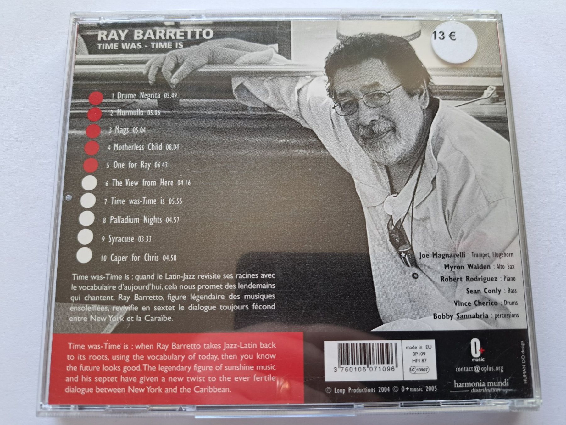 CD: Cd Ray Barretto - Time Was Time is – Usato da Pully venduto da bro_n52j 1