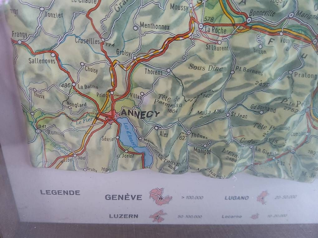 Landkarten & Atlanten: Schweizer Karte Relief  3D – Gebraucht aus Balsthal von Pdinu 3