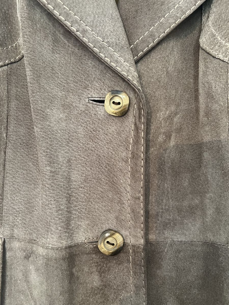 Cappotti: Brauner Vintage Wildleder-Mantel, Grösse M – Usato da Basel venduto da evaelette 2