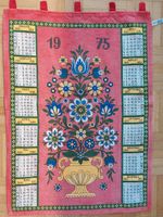 Küchentuch Wandbehang Motiv Kalender 1975