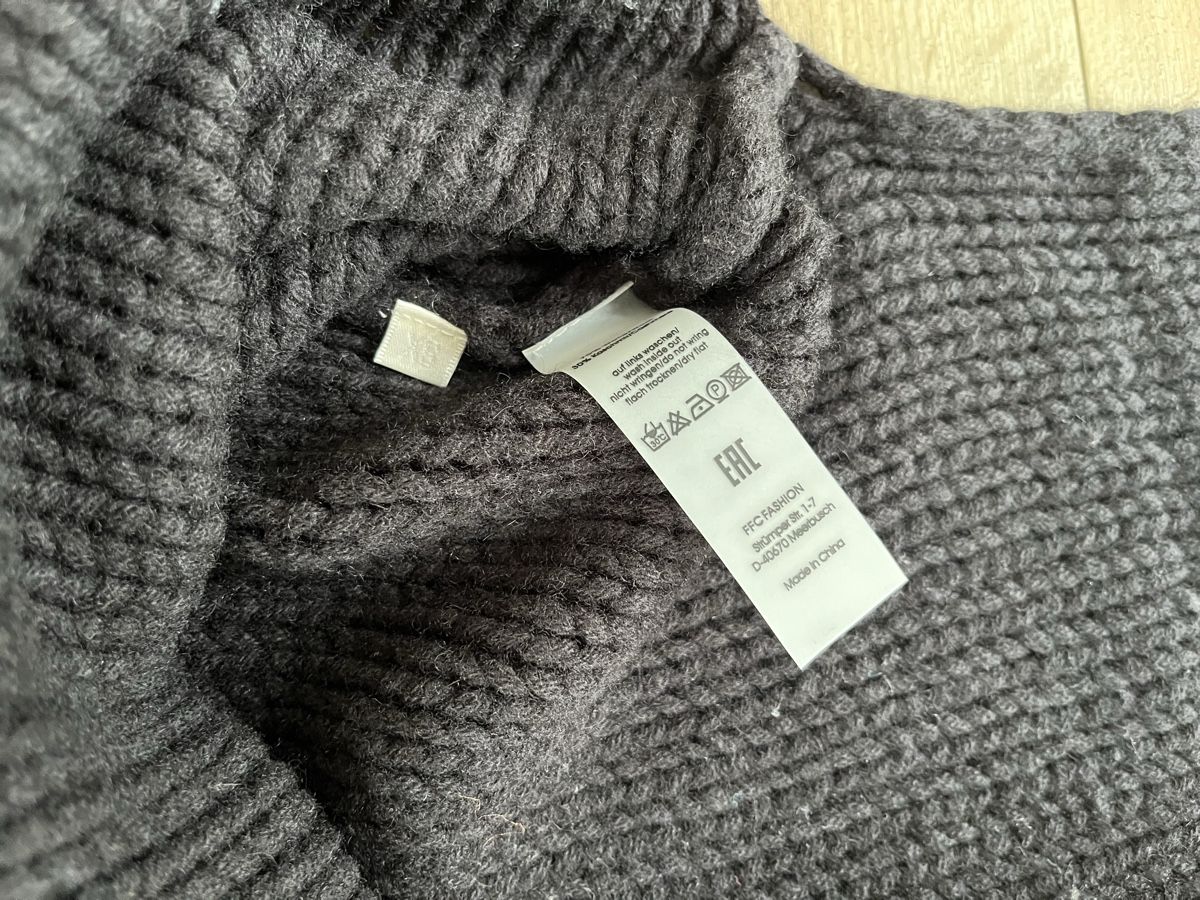 Pullover & Sweatshirts: FFC neuer schwarzer Strickpullover Kaschmir Wolle – Neu (gemäss Beschreibung) aus Kerns von osco01 3