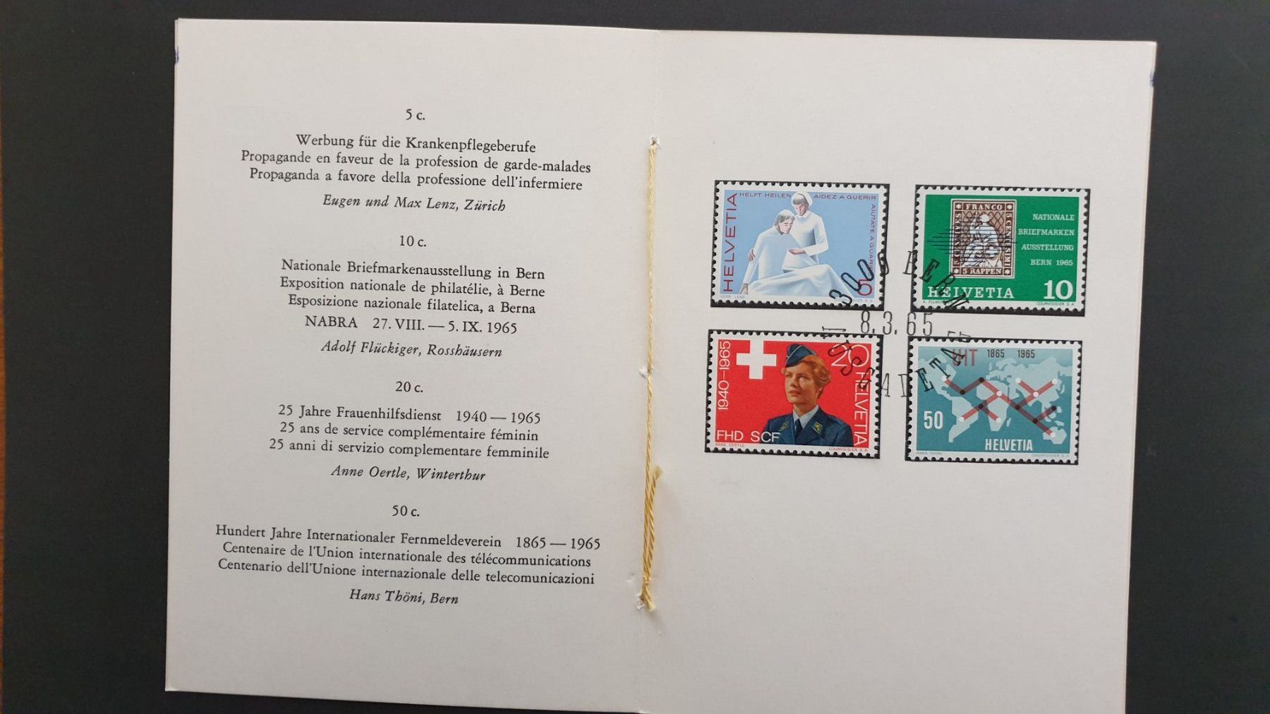 Tutti i francobolli: 2 x Werbepostmarken 1965 und 1979 – Nuovo e nell'imballaggio originale da Goldach venduto da armando_r 2