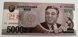Specimen Korea 5000 Won 2008 Neuwertig