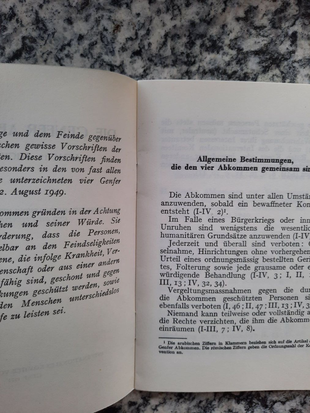 Libri: Die Genfer Abkommen vom 12. August 1949 – Usato da Ruswil venduto da Sammlergeist 2