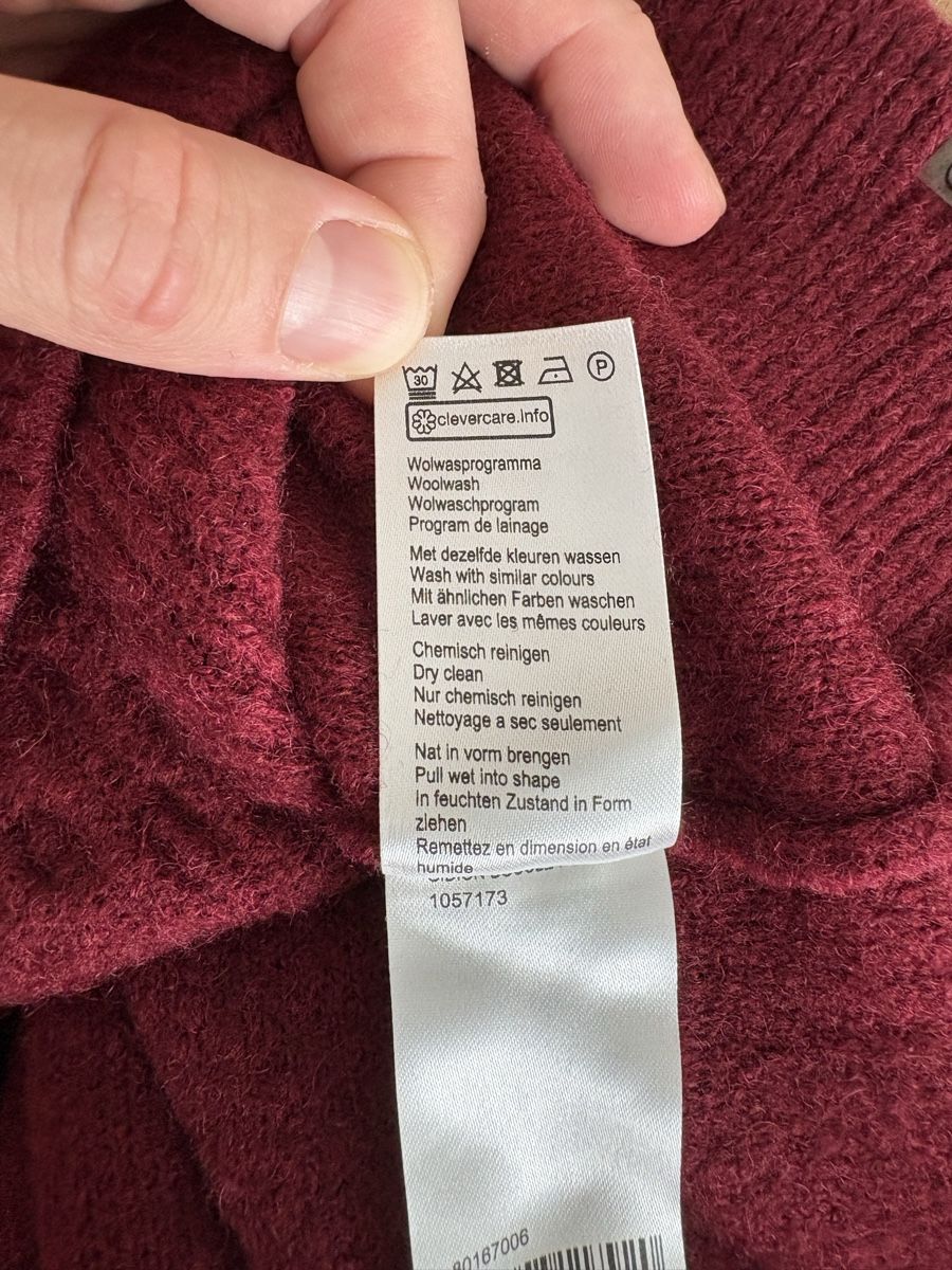 We Maglioni & Felpe: Burgunderroter Strickpullover von WE, Grösse M – Usato da Zürich venduto da davidihagee 4