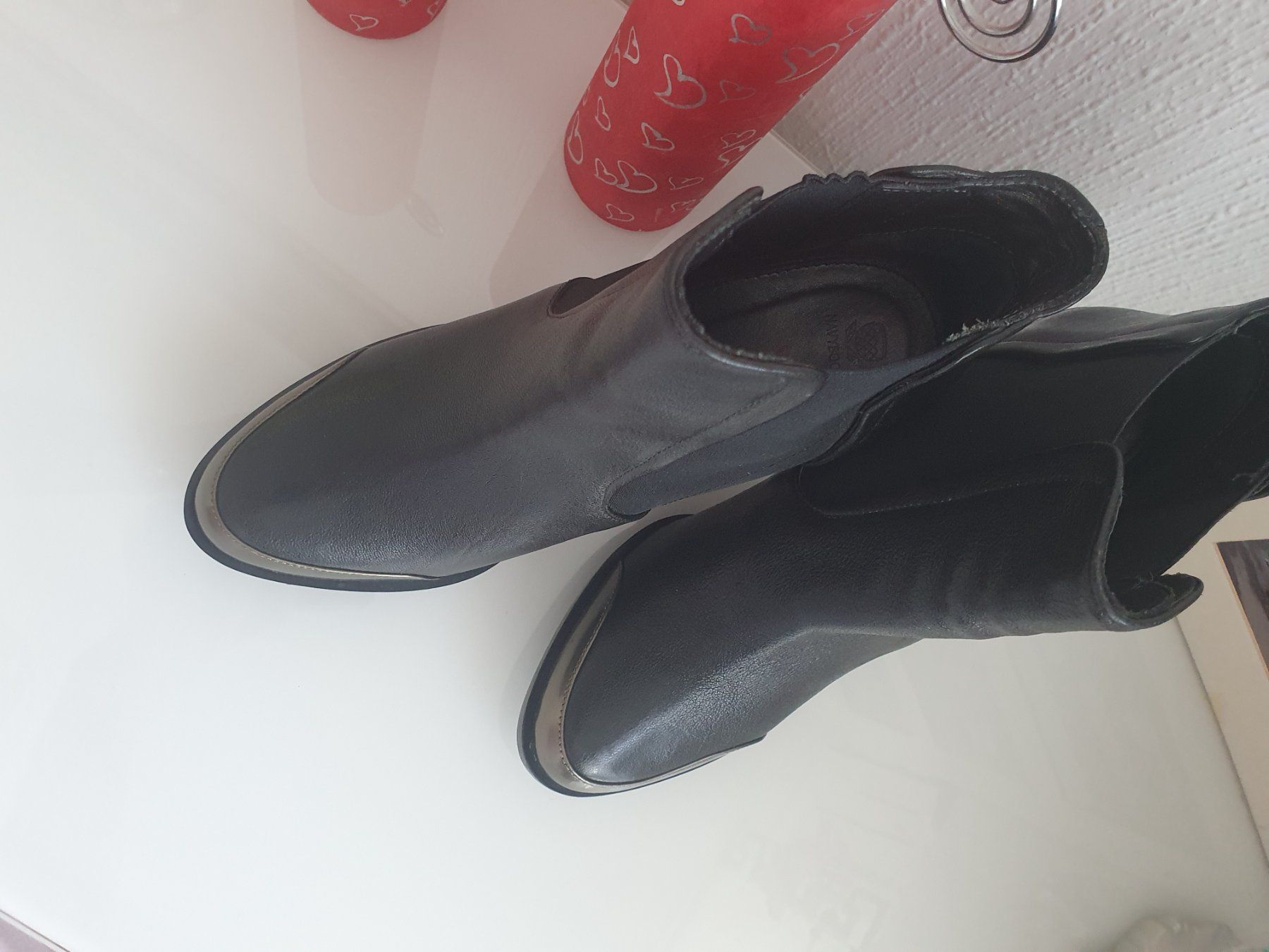 Navyboot Damenschuhe: Bottines noires à talons hauts Navyboot, pointure 39 – Neu (gemäss Beschreibung) aus Prilly von RoDyRe 9