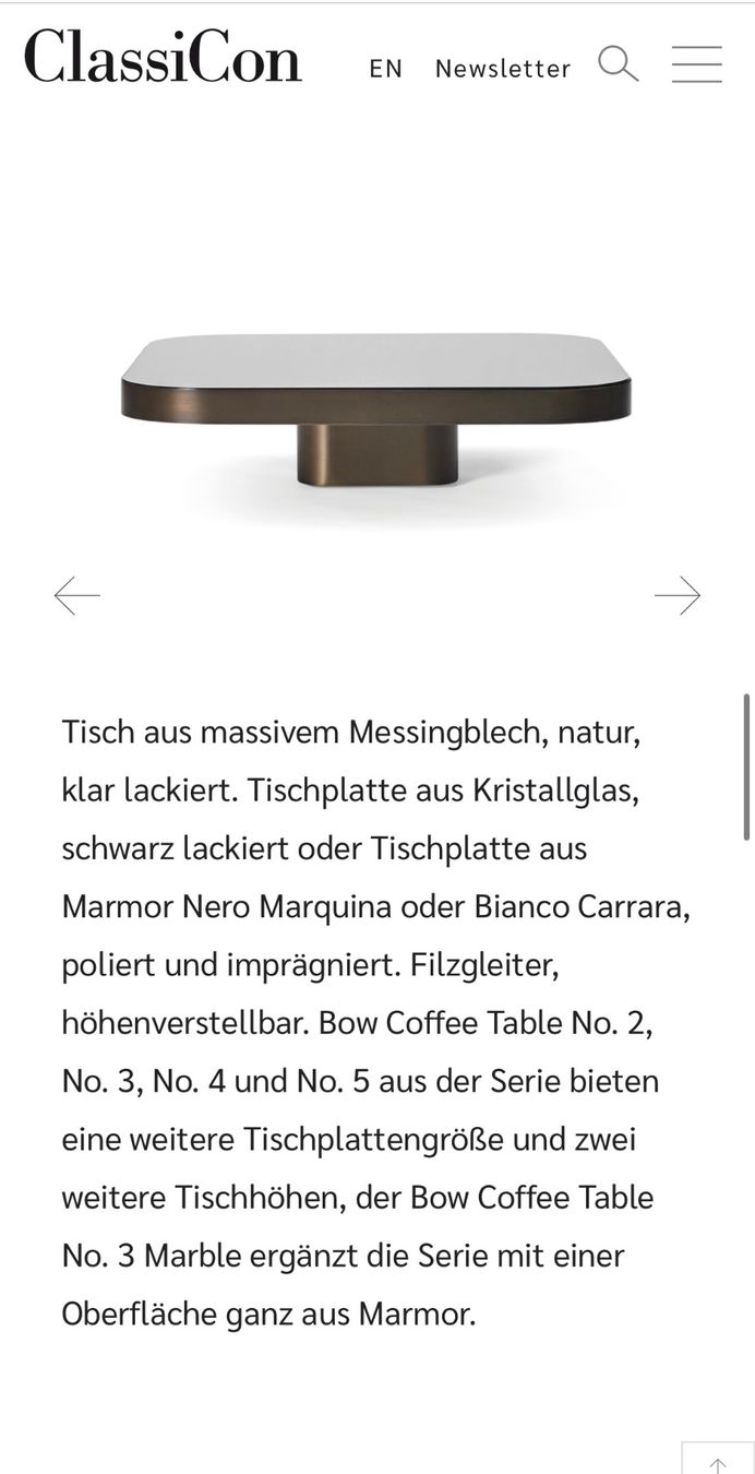 Classicon Tische: Classicon Coffee Table – Neu und originalverpackt aus Luzern von FelixHelder 1