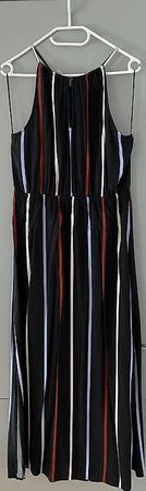 Robe longue rayée d'été, très légère et agréable (140cm) XL