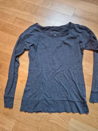 H&M Damen Longsleeve, grau, Grösse S