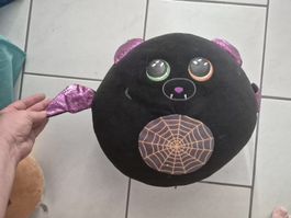Fledermaus Plüschtier / Kissen Halloween Glitzer 