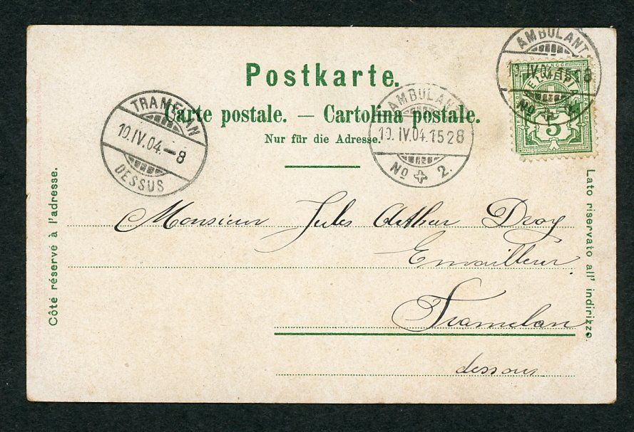Ansichtskarten: BIEL / BIENNE - Lytho - Souvenir – Gebraucht aus Tramelan von hir_9sgb 1