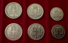 Griechische Drachmen Koenige Konvolut 6 Stueck gute Erhaltun