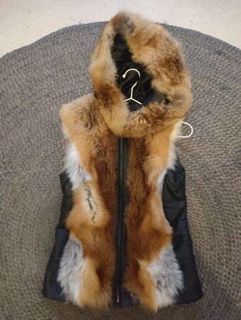 Kircilar Lederweste mit Echtfell Gr XL