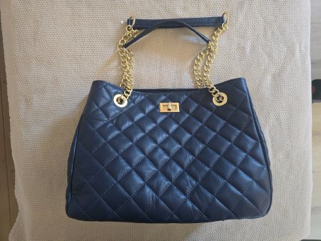Tasche aus Naturleder Blau