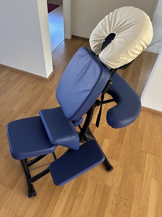 Tragbarer Massagestuhl Aus Leder | Faltbar & Leicht | Für Unterwegs, Tattoo Studio, Spa & Reisen | Bis 297 Kg Belastbar