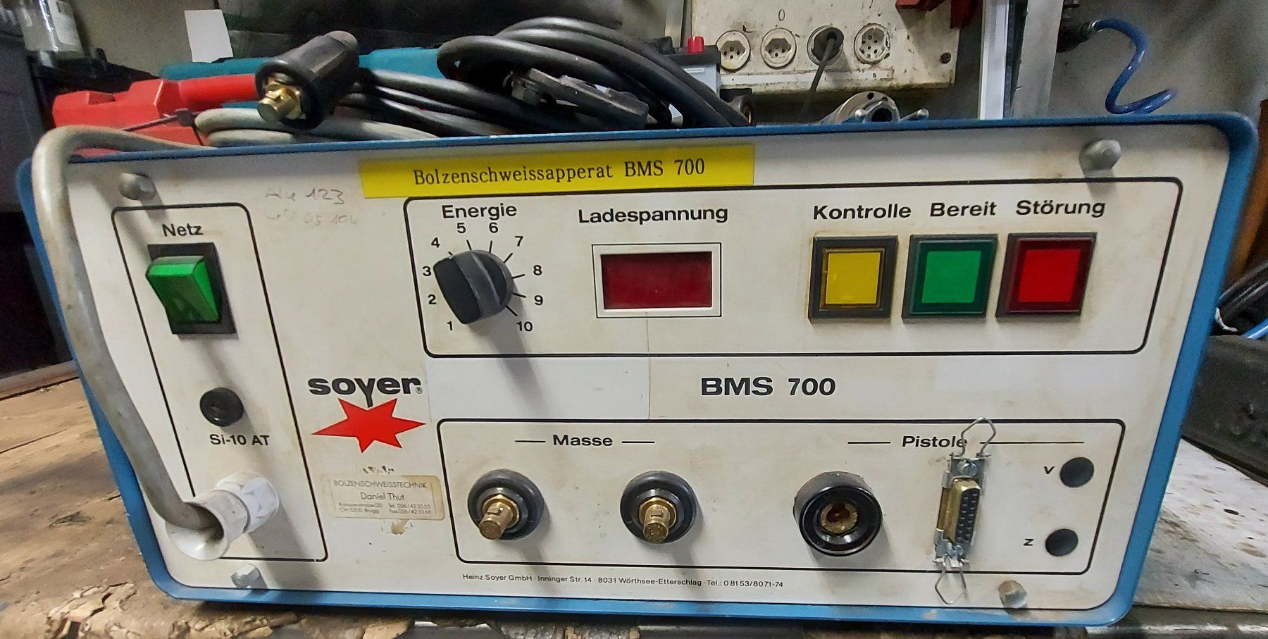 Saldatori: Soyer BMS 700 Bolzenschweißmaschine – Usato da Künten venduto da Soku3