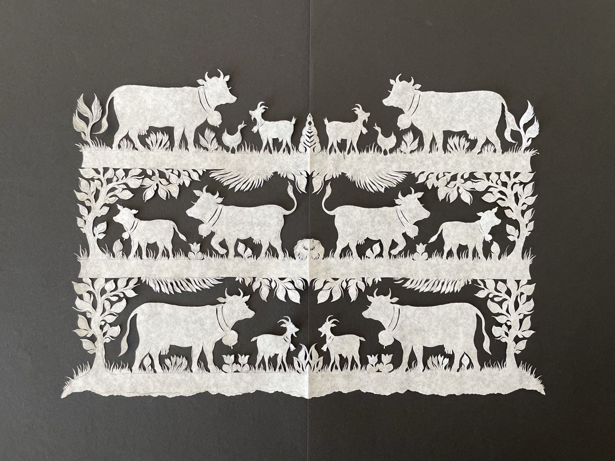 Grafica & Litografie: Scherenschnitt von Anita Buri – Nuovo (secondo la descrizione) da Konolfingen venduto da Bern-75 9