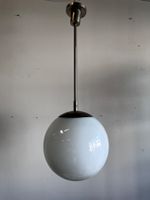 BAG Turgi Bauhaus Deckenleuchte Opalglas Nickel