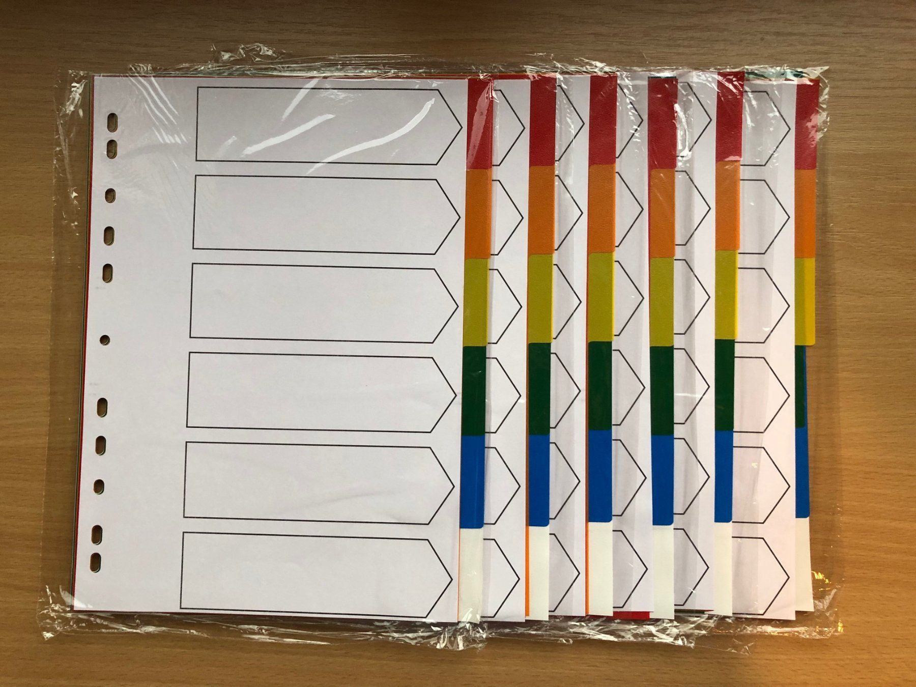 Raccoglitori: 6er-Set Plastikregister 6-teilig – Nuovo e nell'imballaggio originale da Buchs SG venduto da Handyman77