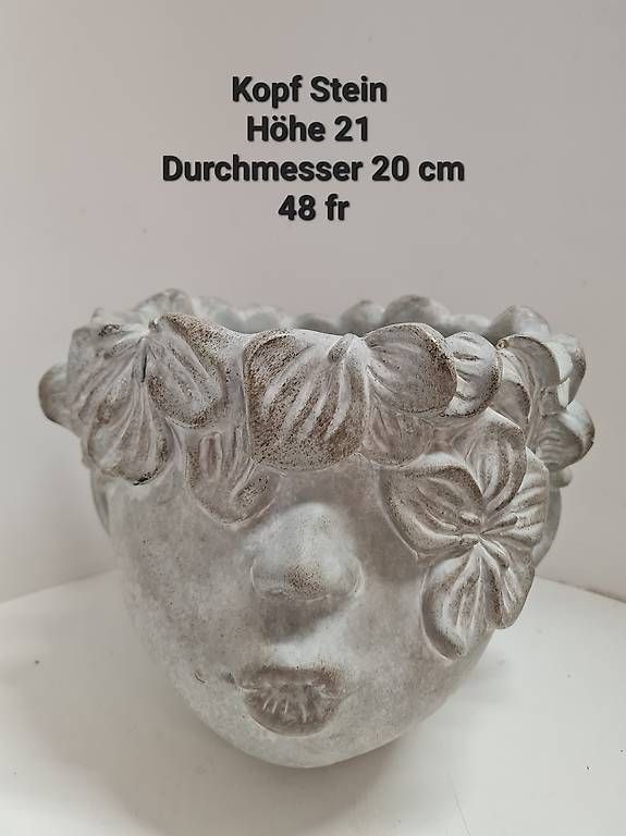 Vasi per fiori: Pflanzkopf Stein  – Usato da Kriens venduto da LotusOase 1