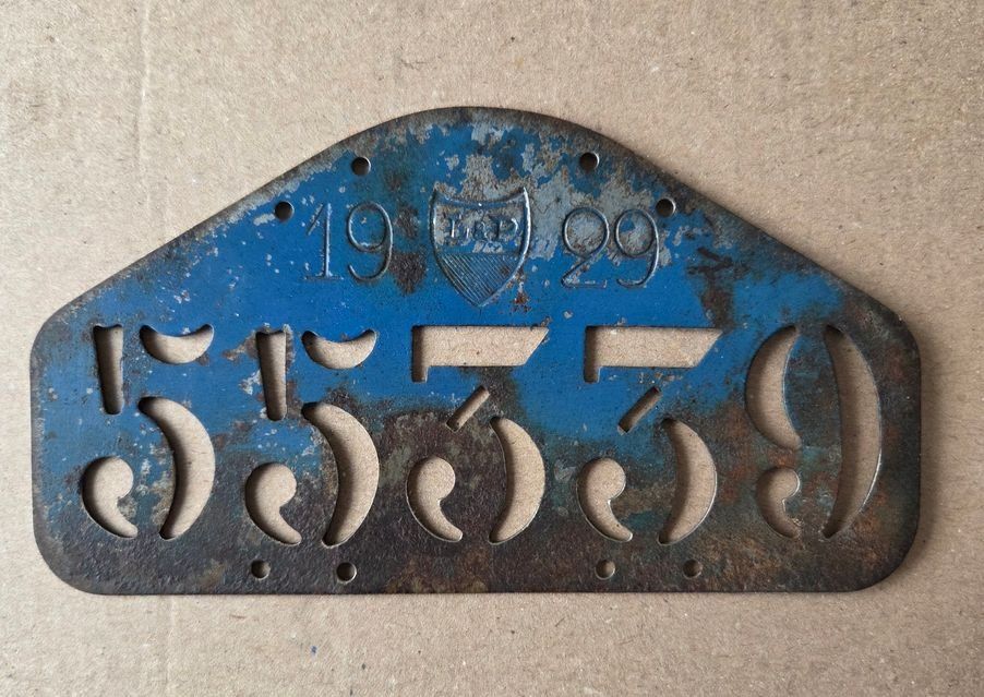 Sachs Insegne: Velonummer VD 1929 Plaque Velo – Usato da Schenkon venduto da Uhu007