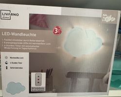 Livarno Home LED-Wandleuchte Wolke batteriebetrieben neu
