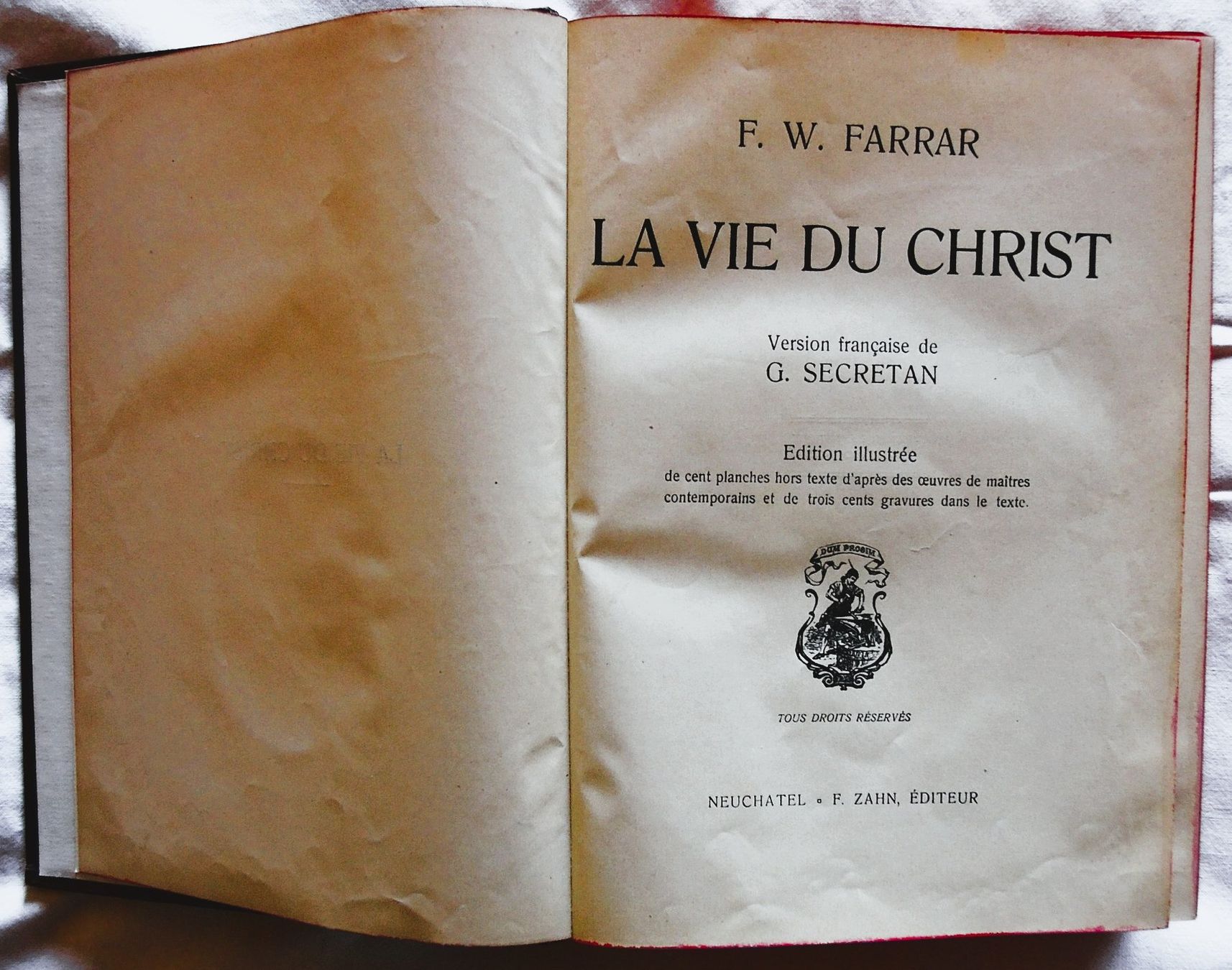 Libri: Antikes Buch: "La Vie du Christ" – Usato da Niederried b. Kallnach venduto da hanatim 3