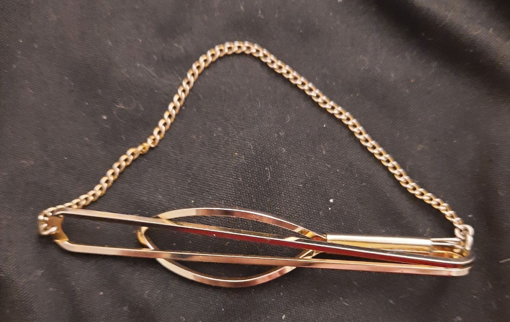 Cravatte: vintage Krawattennadel / Krawattenklammer, Rollergold – Usato da Zürich venduto da Limmatufer 1