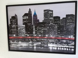 IKEA Bild mit Rahmen New York 140 x 100 cm