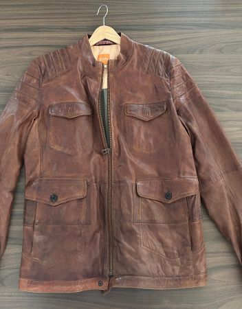 Veste en cuir HUGO BOSS